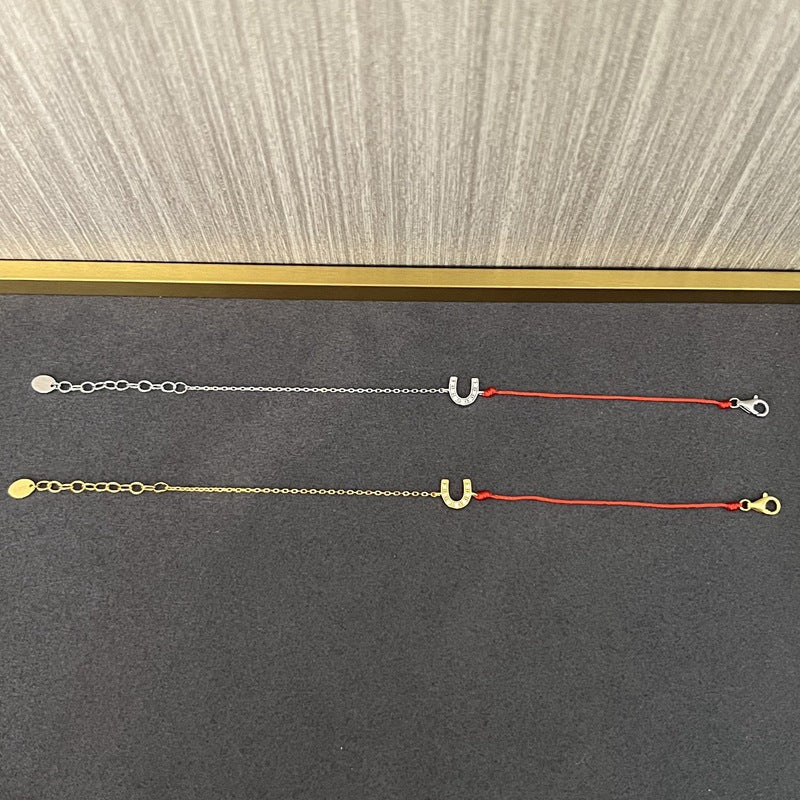 Horseshoe Red String Lucky Bracelet - floysun