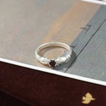 Hugging Hands & Red Tiger's Eye Ring - floysun