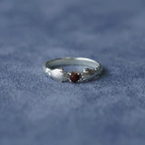 Hugging Hands & Red Tiger's Eye Ring - floysun