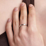 Hugging Hands & Red Tiger's Eye Ring - floysun