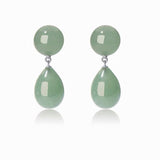 Original Luxury Red Jasper & Green Aventurine Drop Earrings