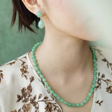 Original Luxury Red Jasper & Green Aventurine Drop Earrings