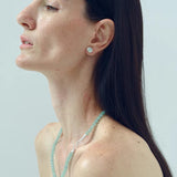 Solid Natural Green Aventurine Beaded Necklace