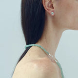 Solid Natural Green Aventurine Beaded Necklace