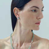 Solid Natural Green Aventurine Beaded Necklace