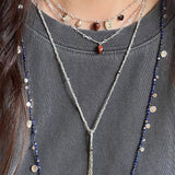 Vintage Red Tiger's Eye Heart Pendant Necklace