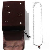 Vintage Red Tiger's Eye Heart Pendant Necklace