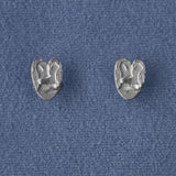 Original Design Embracing Heart Stud Earrings