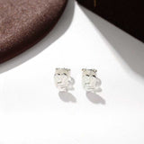 Original Design Embracing Heart Stud Earrings
