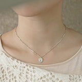 Original Design Embracing Heart Pendant Necklace