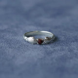Hugging Hands & Red Tiger's Eye Ring