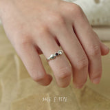 Hugging Hands & Red Tiger's Eye Ring