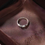 Hugging Hands & Red Tiger's Eye Ring