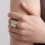 Original Design Embracing Heart Statement Ring