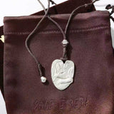 Original Design Embracing Heart Cord Necklace