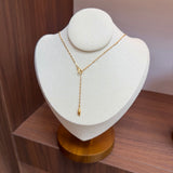 Teardrop Lariat Long Y Necklace