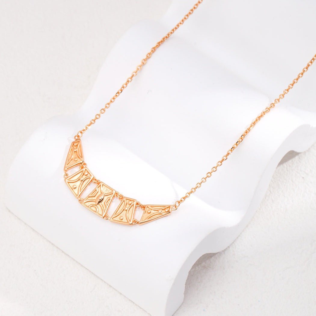 iIrregular Shapes Sterling Silver Chain Necklace - floysun