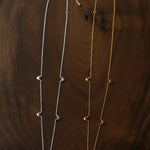 Infinite Multi - Heart Station Necklace - Delicate 925 Sterling Silver Chain - floysun