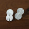 Interlocked Double Circle Brushed Stud Earrings - floysun
