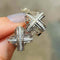 Intertwined Knot Pavé Stud Earrings - floysun