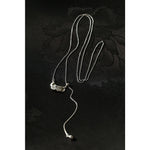 Irregular Hollow Crescent Slider Necklace - floysun
