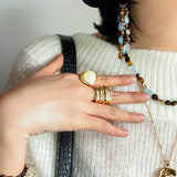 Irregular Tiger’s Eye & Aquamarine Bracelet - floysun