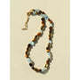 Irregular Tiger’s Eye & Aquamarine Necklace - floysun
