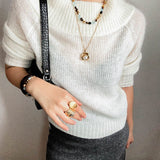 Irregular Tiger’s Eye & Aquamarine Necklace - floysun