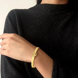 Italian Artisan Wire Bracelet in 925 Sterling Silver | Clover & Belt Buckle Designs - floysun