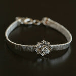 Italian Artisan Wire Bracelet in 925 Sterling Silver | Clover & Belt Buckle Designs - floysun