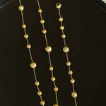 Italian Brushed Gold Ball Bracelet - floysun