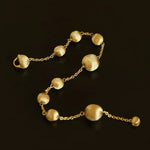 Italian Brushed Gold Ball Bracelet - floysun