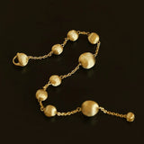 Italian Brushed Gold Ball Bracelet - floysun