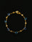 Italian Brushed Gold Bead & Swarovski Crystal Bracelet - floysun