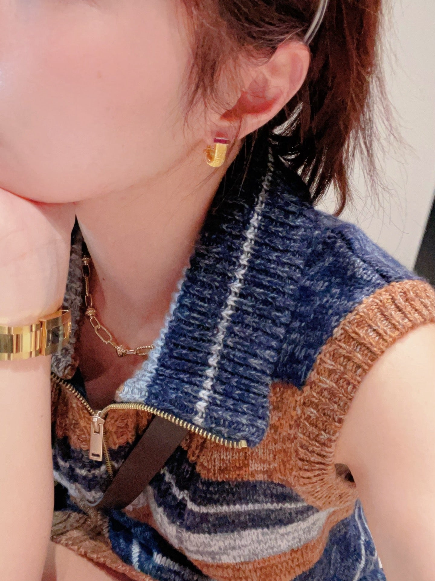 Italian Handmade Wire Wrapped Emerald & Ruby Earrings - floysun