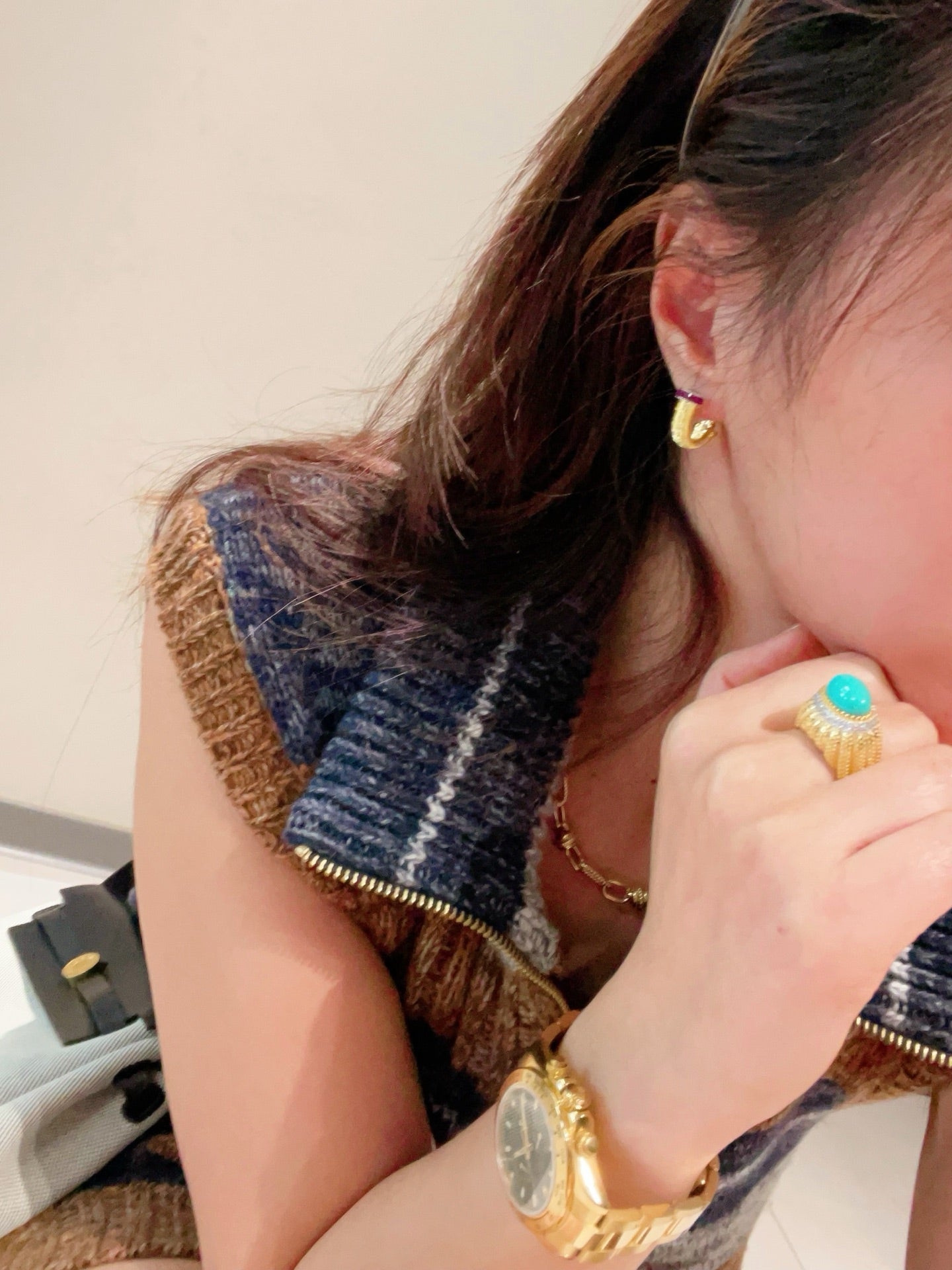 Italian Handmade Wire Wrapped Emerald & Ruby Earrings - floysun