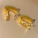 Italian Handmade Wire Wrapped Emerald & Ruby Earrings - floysun