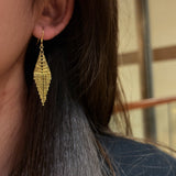 Italian Lace Beaded Tassel Earrings - S925 Sterling Silver 18K Gold Plated Dangle Drop Earrings - floysun
