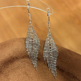 Italian Lace Beaded Tassel Earrings - S925 Sterling Silver 18K Gold Plated Dangle Drop Earrings - floysun