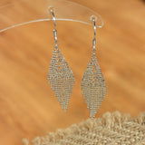 Italian Lace Beaded Tassel Earrings - S925 Sterling Silver 18K Gold Plated Dangle Drop Earrings - floysun