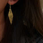 Italian Lace Beaded Tassel Earrings - S925 Sterling Silver 18K Gold Plated Dangle Drop Earrings - floysun