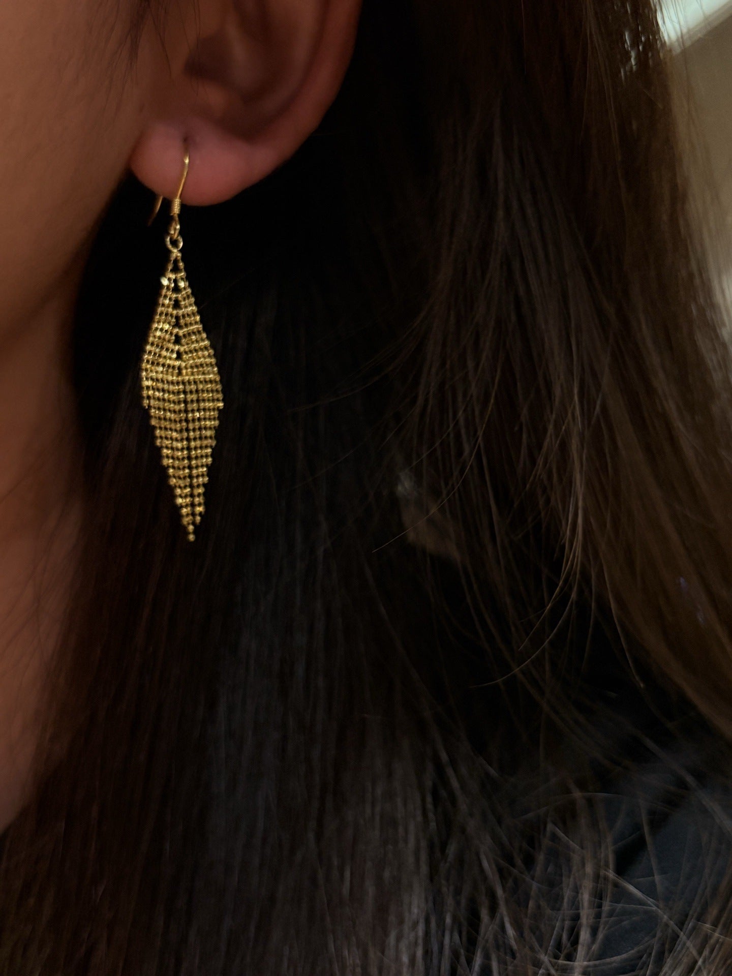 Italian Lace Beaded Tassel Earrings - S925 Sterling Silver 18K Gold Plated Dangle Drop Earrings - floysun