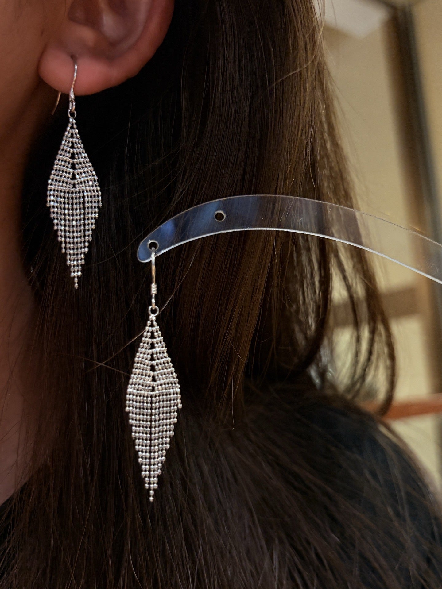 Italian Lace Beaded Tassel Earrings - S925 Sterling Silver 18K Gold Plated Dangle Drop Earrings - floysun