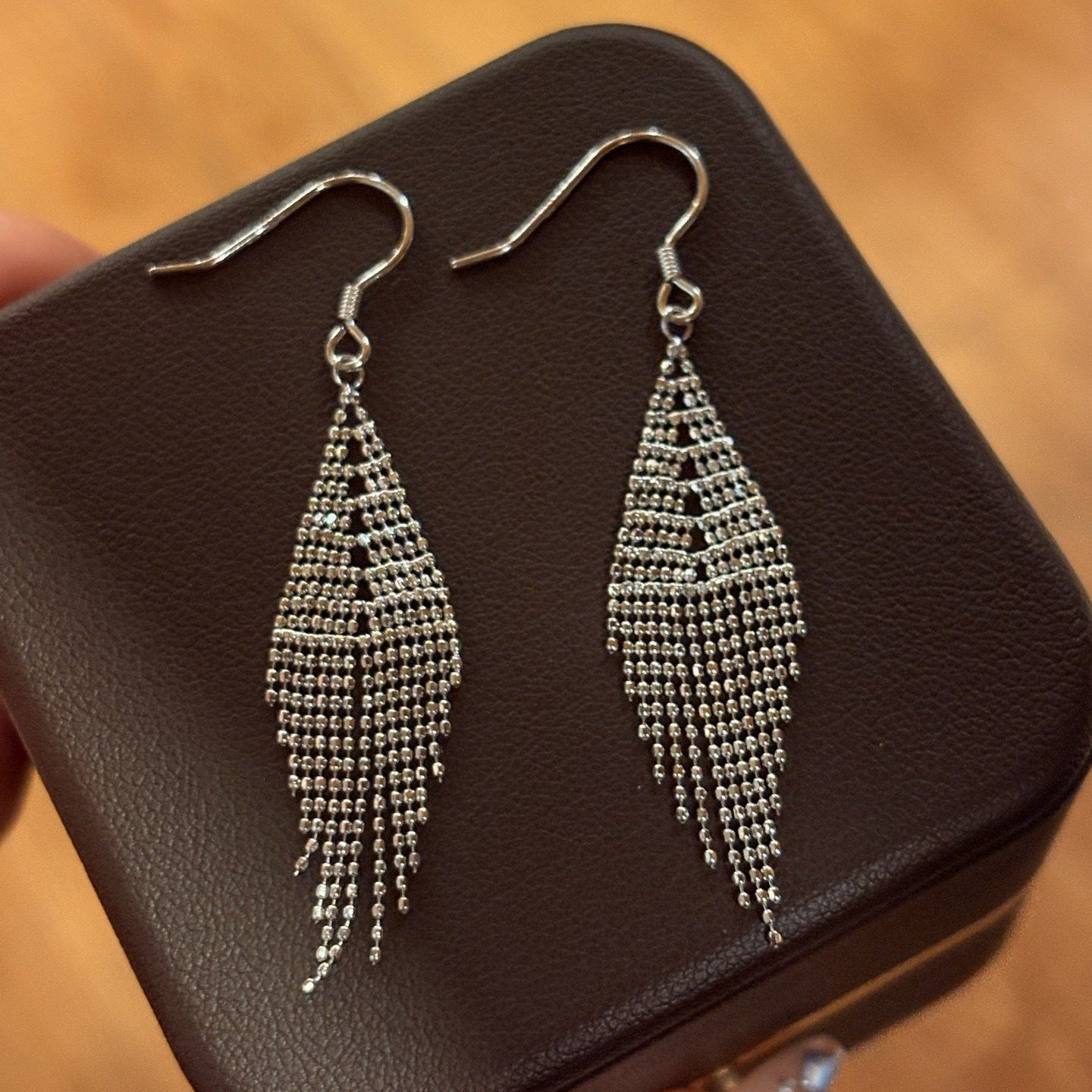 Italian Lace Beaded Tassel Earrings - S925 Sterling Silver 18K Gold Plated Dangle Drop Earrings - floysun
