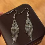 Italian Lace Beaded Tassel Earrings - S925 Sterling Silver 18K Gold Plated Dangle Drop Earrings - floysun