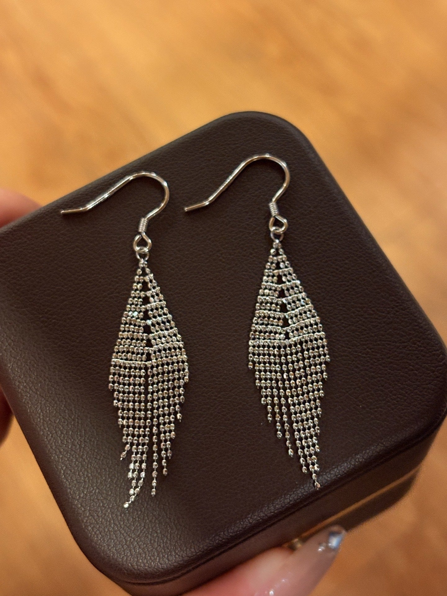 Italian Lace Beaded Tassel Earrings - S925 Sterling Silver 18K Gold Plated Dangle Drop Earrings - floysun