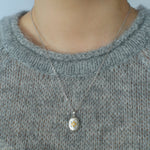 Italian Style Brushed Oval Star Necklace - floysun