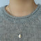 Italian Style Brushed Oval Star Necklace - floysun