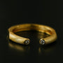 Italian Vintage Brushed Gold Open Ring - floysun