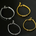 Italian Vintage - Inspired 925 Silver Brushed Flex Bracelet - floysun